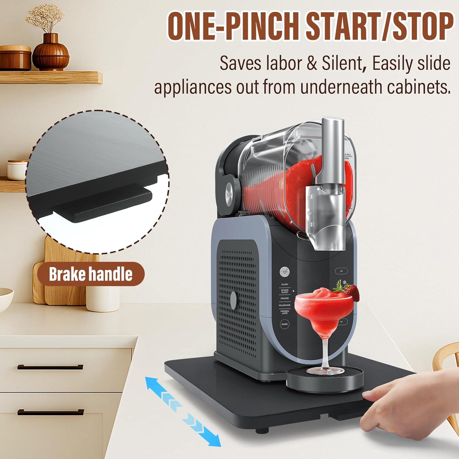 Bandeja Deslizante para Electrodomésticos JAYOBGO 40x33cm Negra