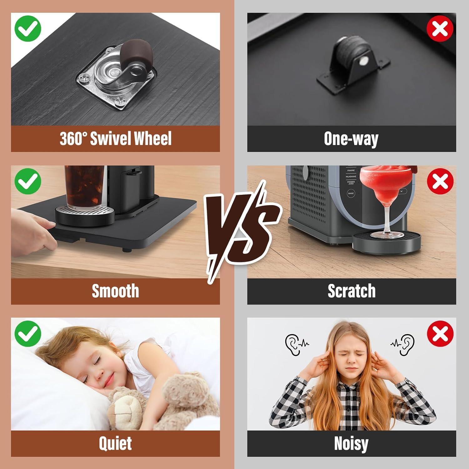 Bandeja Deslizante para Electrodomésticos JAYOBGO 40x33cm Negra