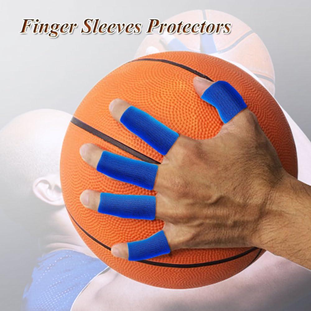 Protectores de Dedos AELLEN, 10 Piezas, Alivio Artritis Azul