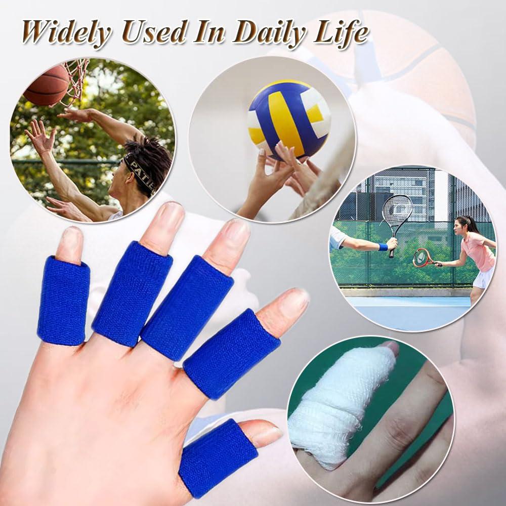 Protectores de Dedos AELLEN, 10 Piezas, Alivio Artritis Azul