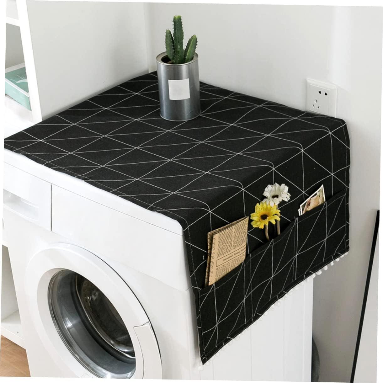 Cubierta Protectora de Lino Beatifufu para Refrigerador y Lavadora 90x30cm