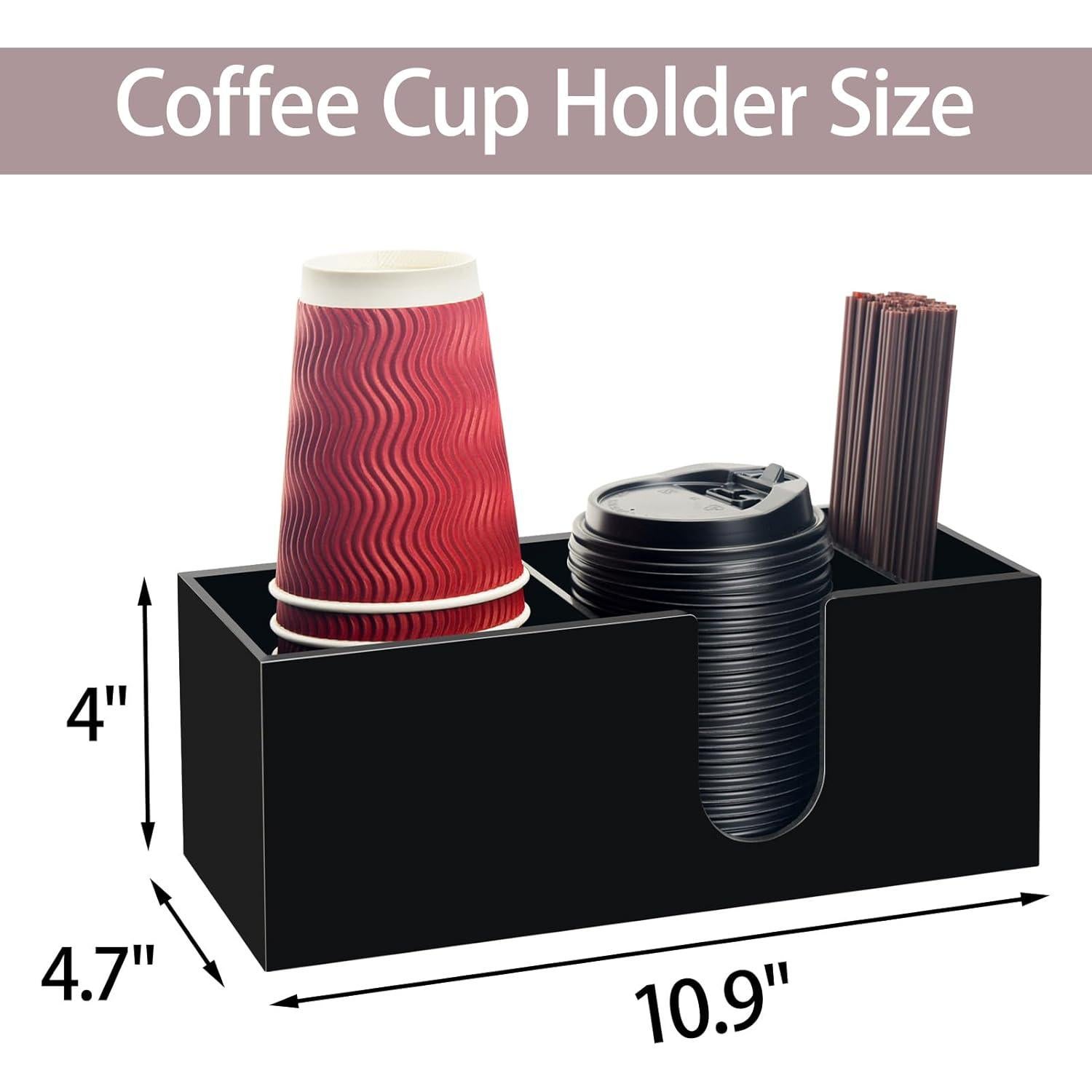 Organizador de Bar de Café Beitiny Negro 3 Compartimentos