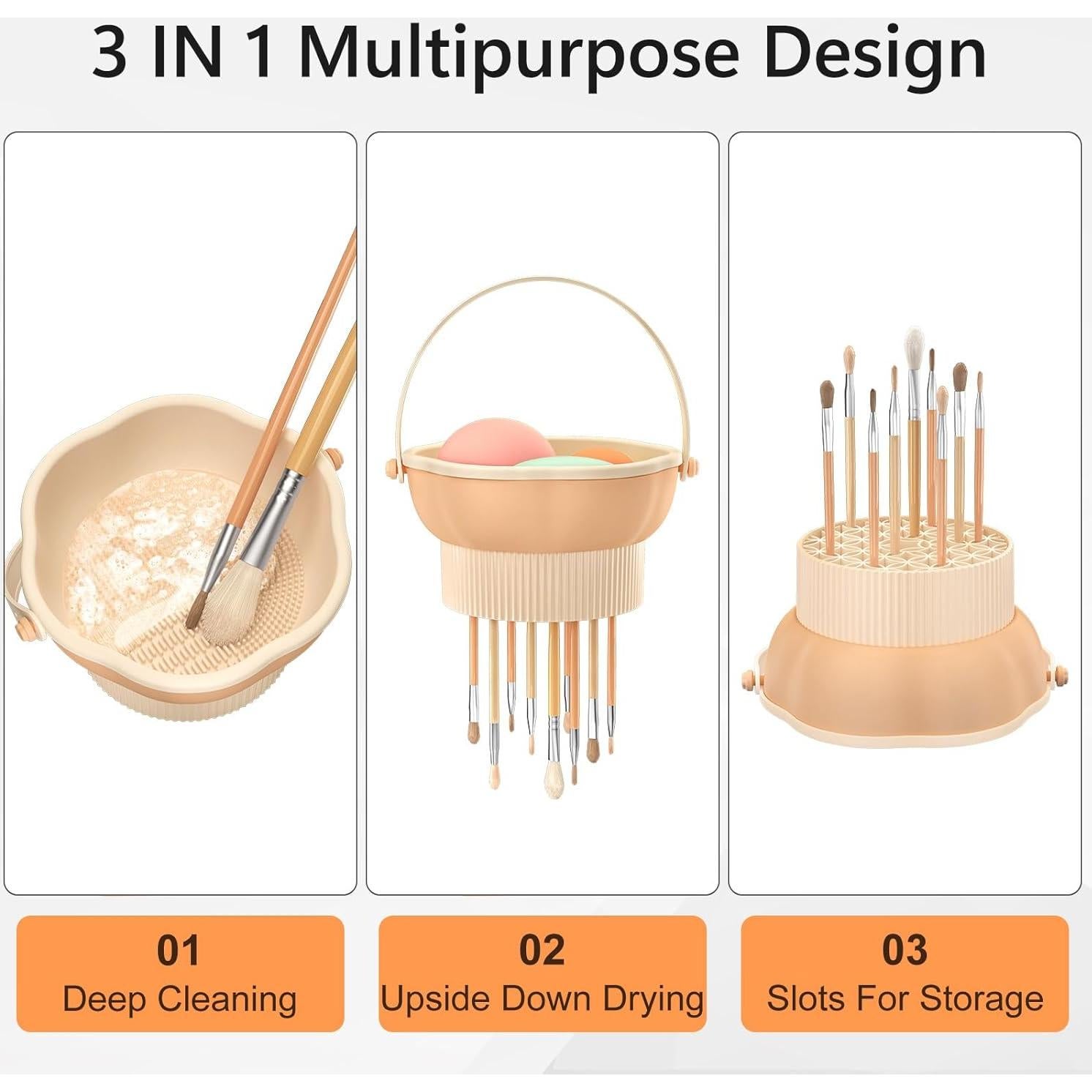 Alfombrilla Limpiadora de Brochas Senbowe 3 en 1 Silicona