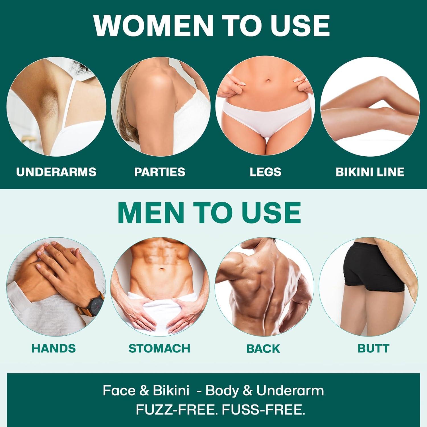 Kit de Depilación Wokaar - Tiras de Cera Corporal 42 Piezas