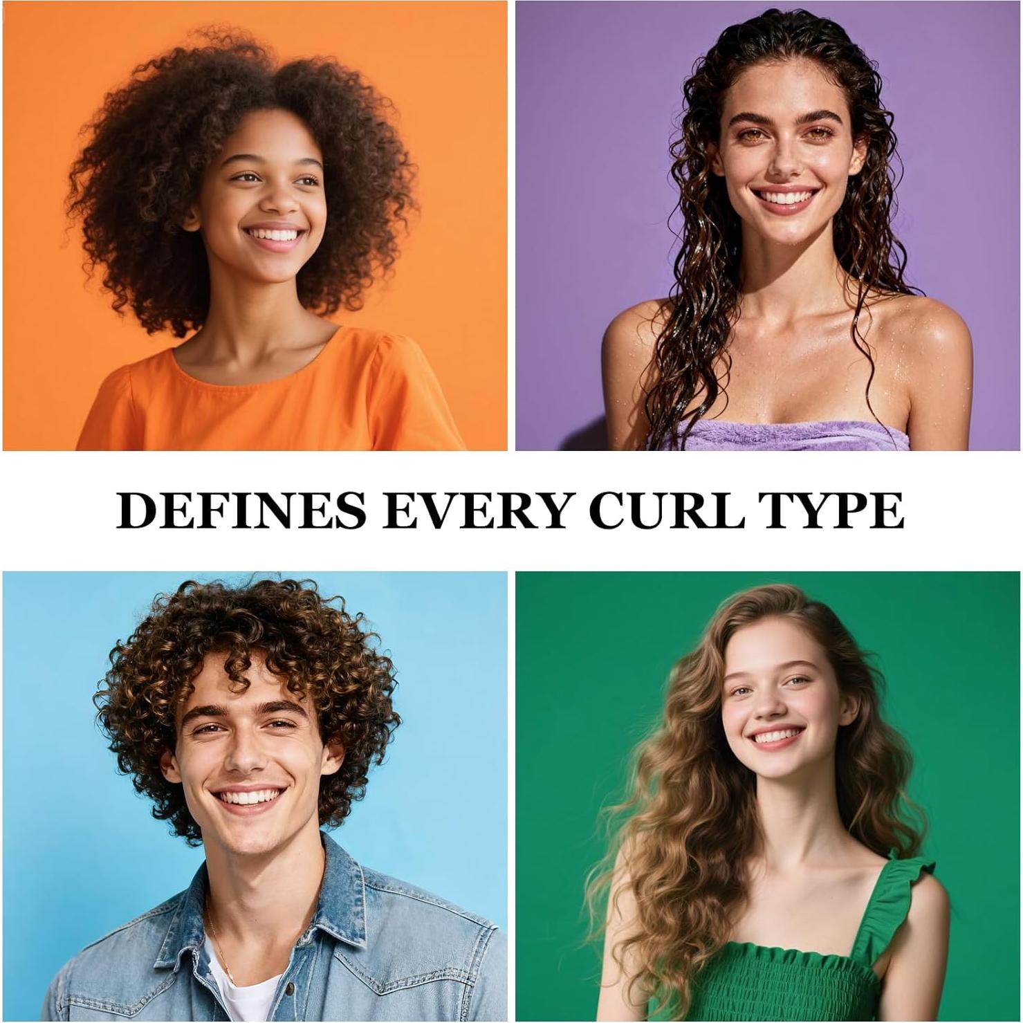 Cepillo Definidor de Rizos Weldilgit Rosa para Cabello Grueso