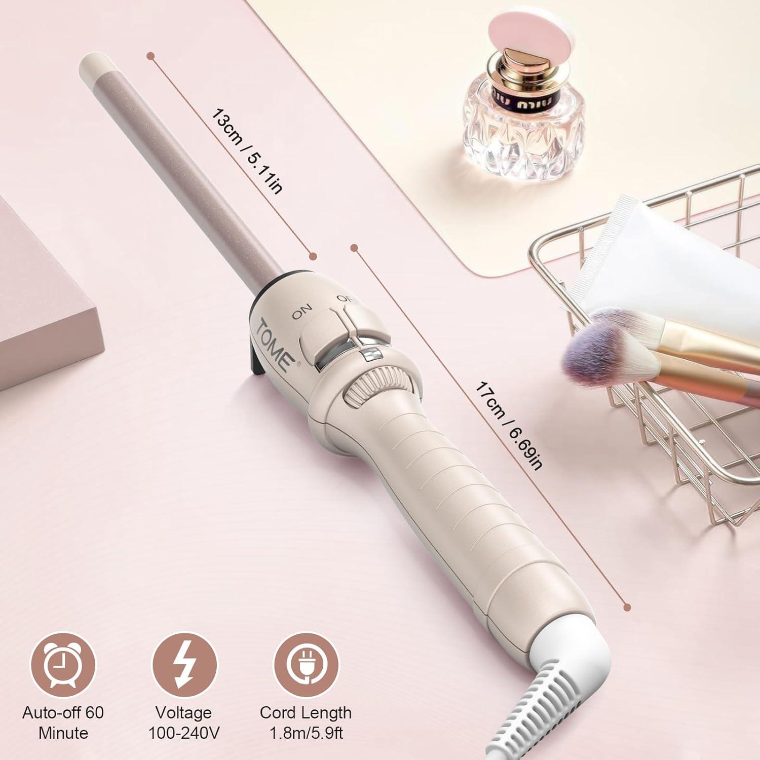 Varita de Rizado 13 mm ToMe Doble Voltaje con Guante