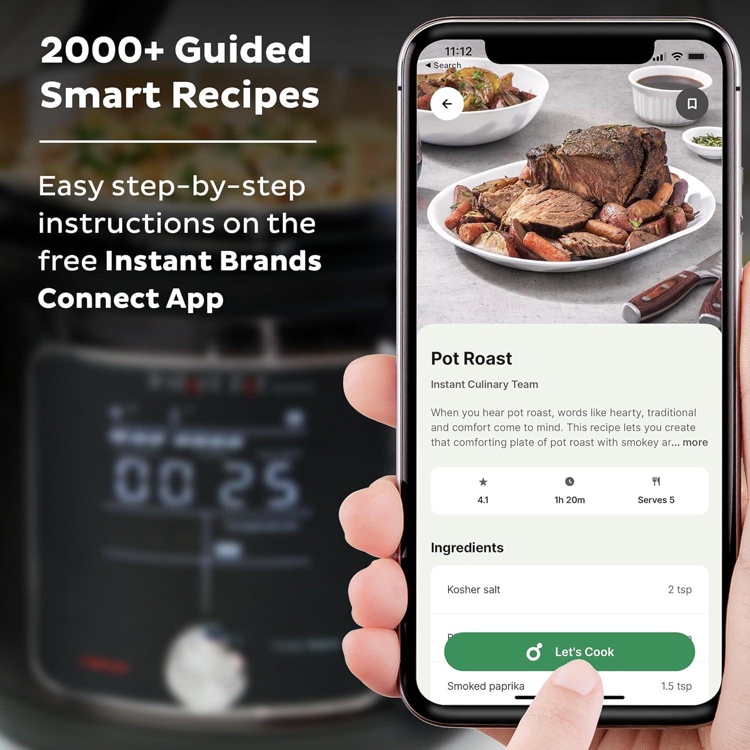 Olla Multifuncional Instant Pot Pro Plus 6 Cuartos Wi-Fi