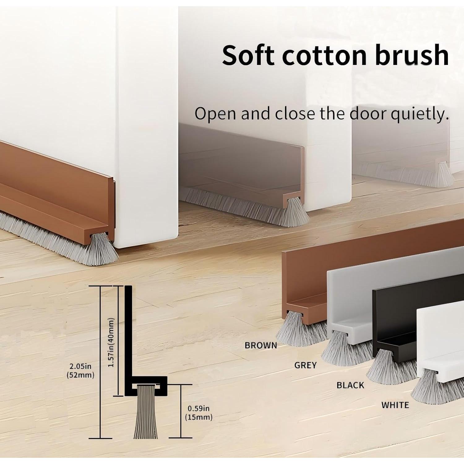 Tapón de Puerta con Cepillo Bengbushatuxin 100cm Negro