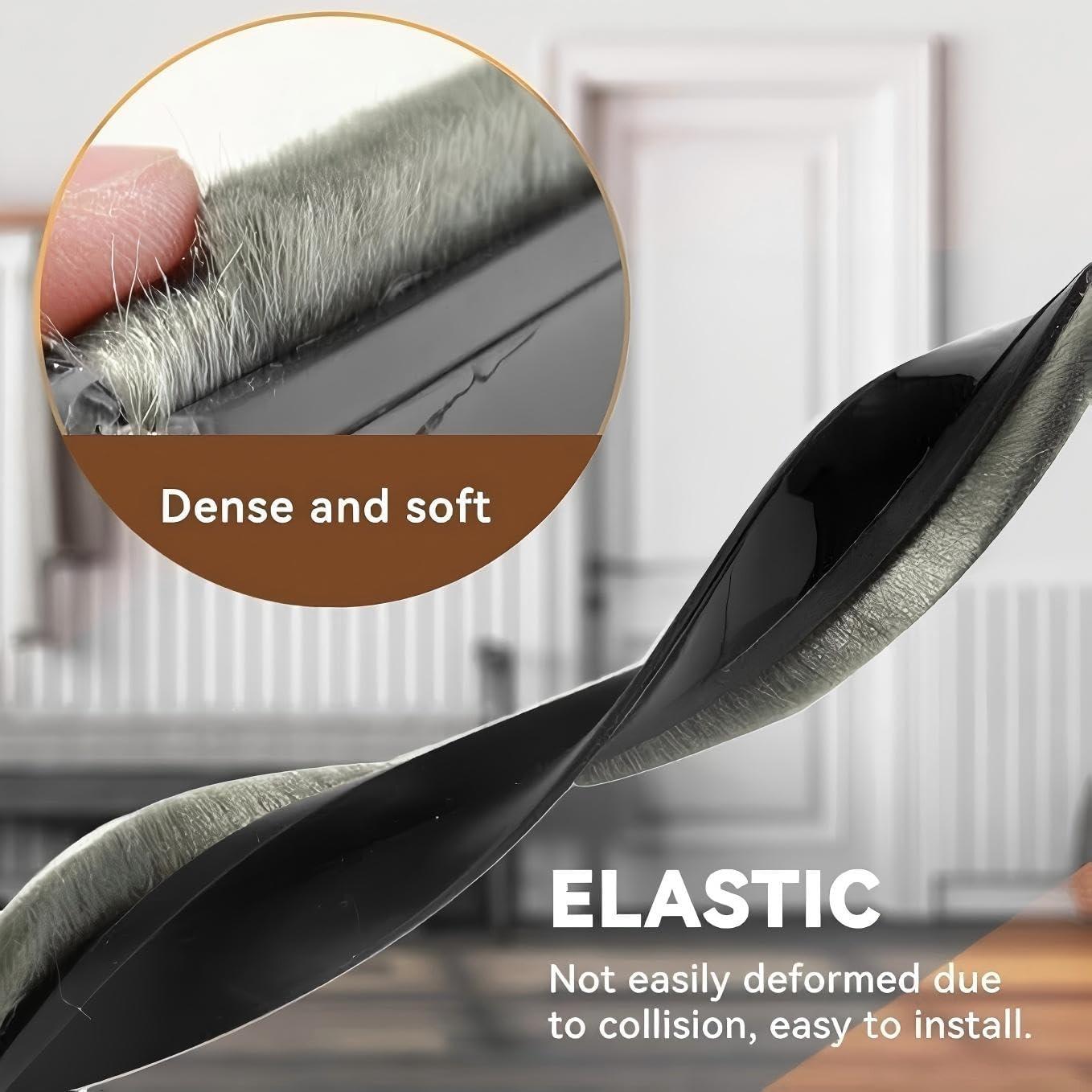 Tapón de Puerta con Cepillo Bengbushatuxin 100cm Negro