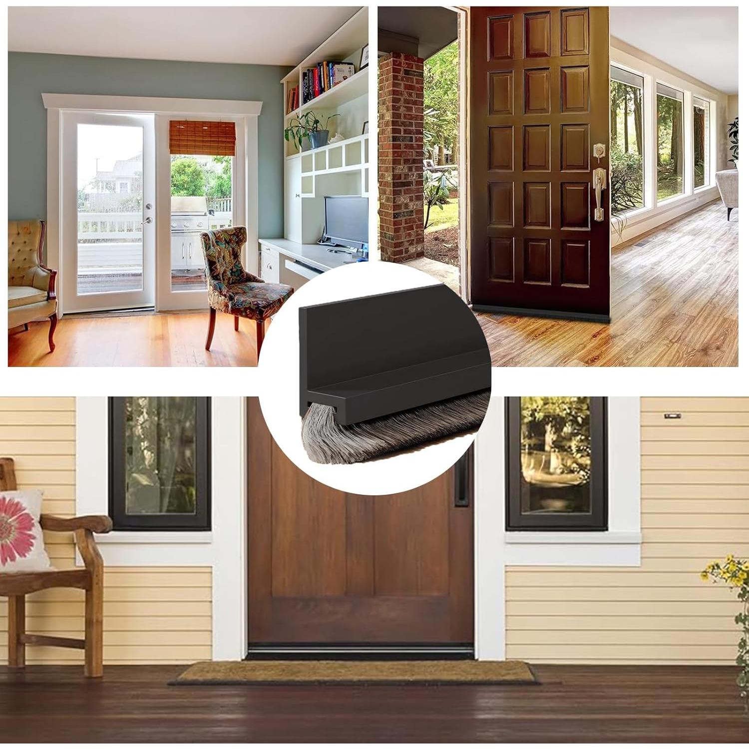 Tapón de Puerta con Cepillo Bengbushatuxin 100cm Negro