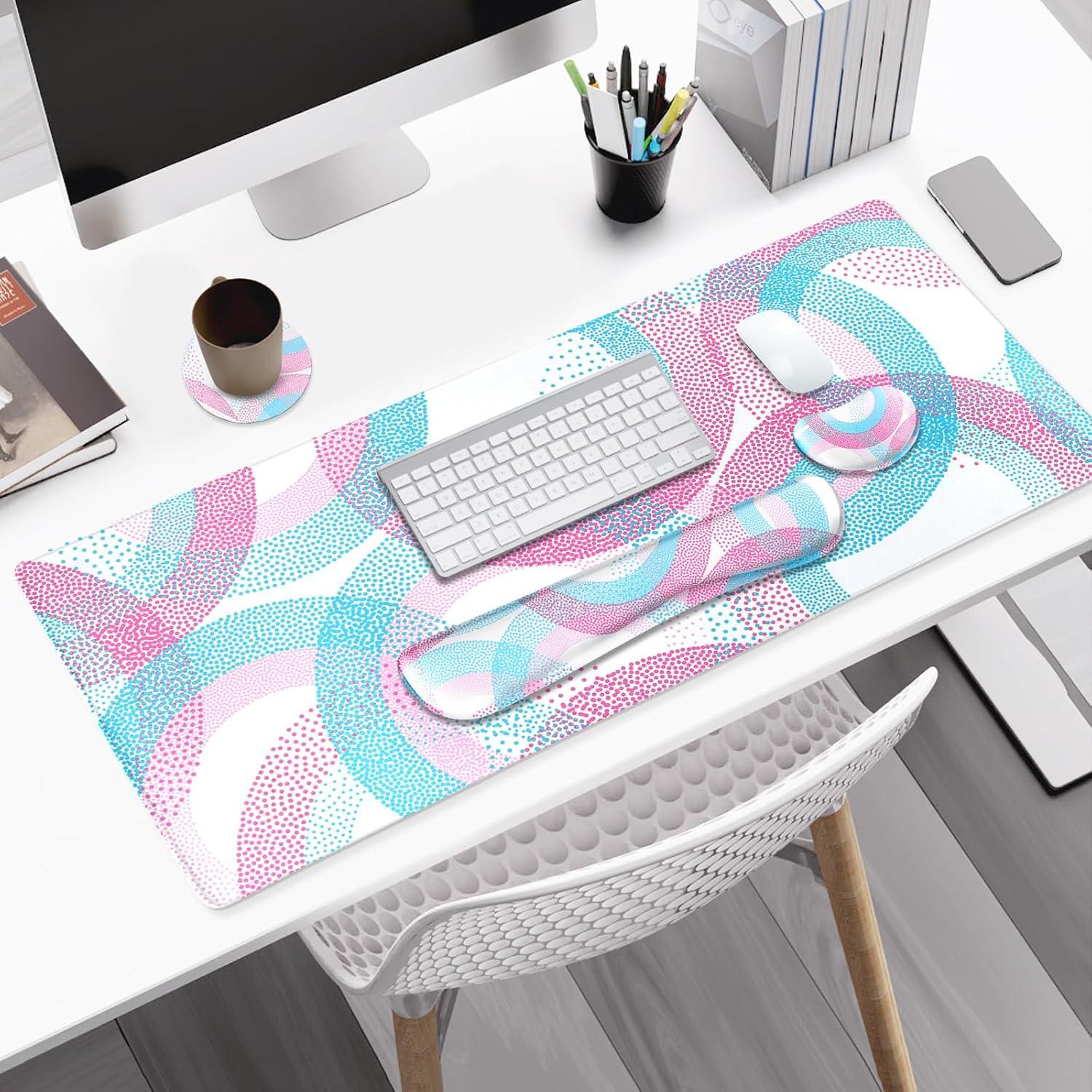 Conjunto de Alfombrilla de Ratón Grande NXZGO con Reposamuñecas