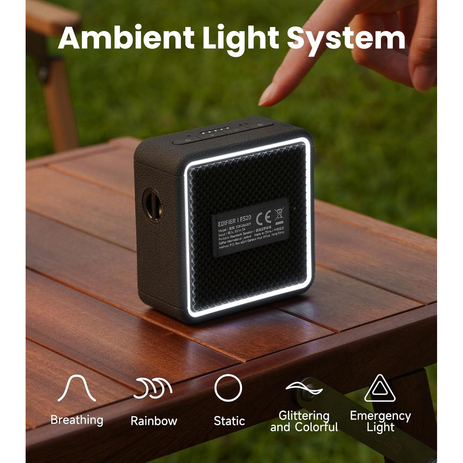 Altavoz Bluetooth Edifier ES20 Portátil IP67 15 Horas Negro