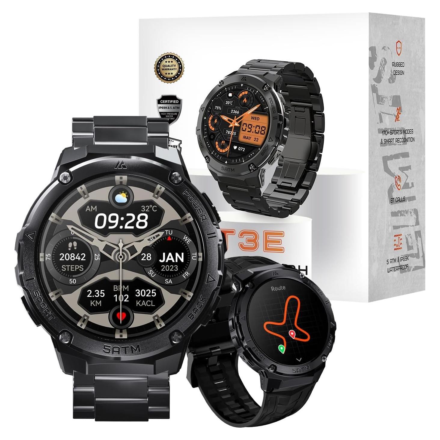 Reloj Inteligente HOTMIFIT T3E GPS Acero Inoxidable 50M
