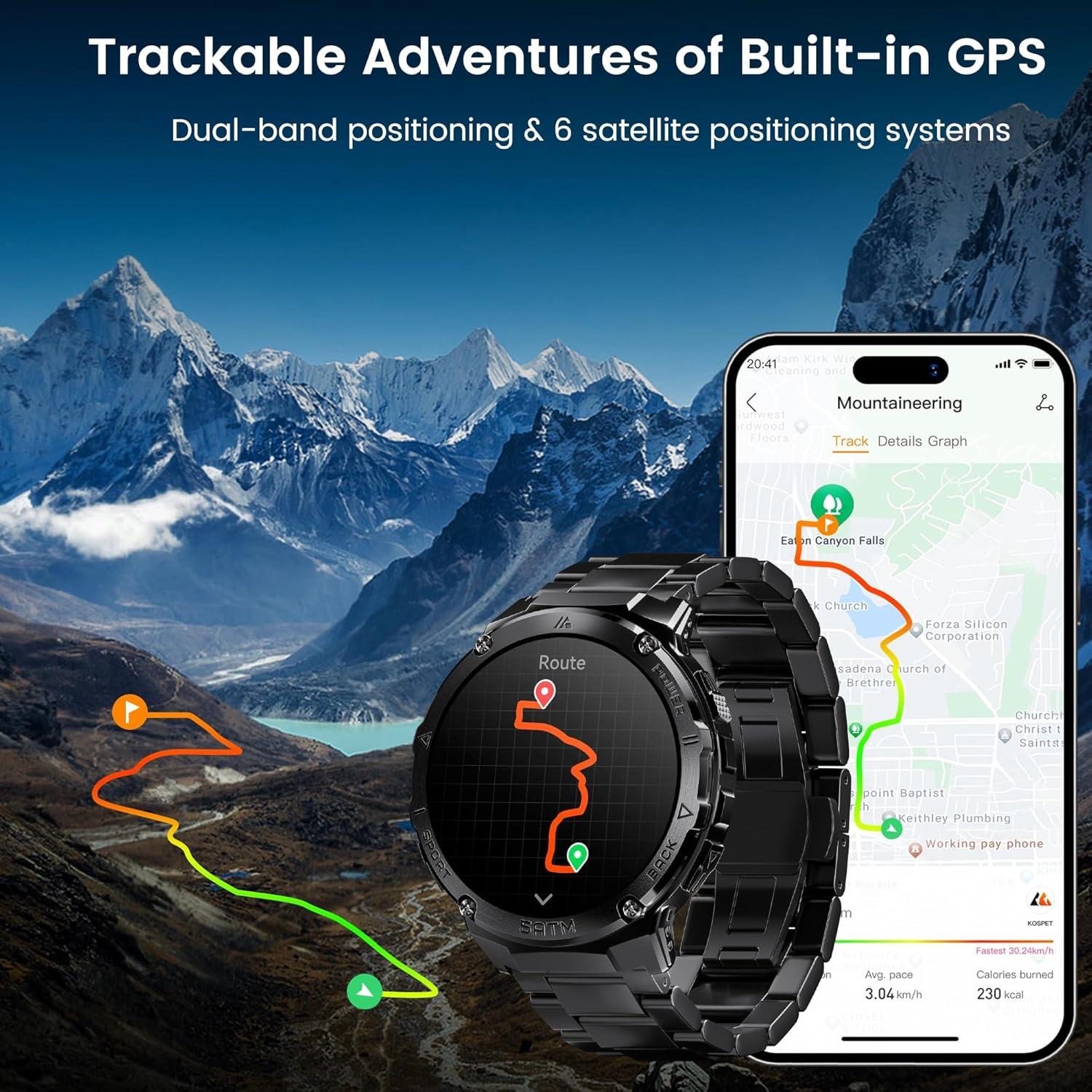 Reloj Inteligente HOTMIFIT T3E GPS Acero Inoxidable 50M