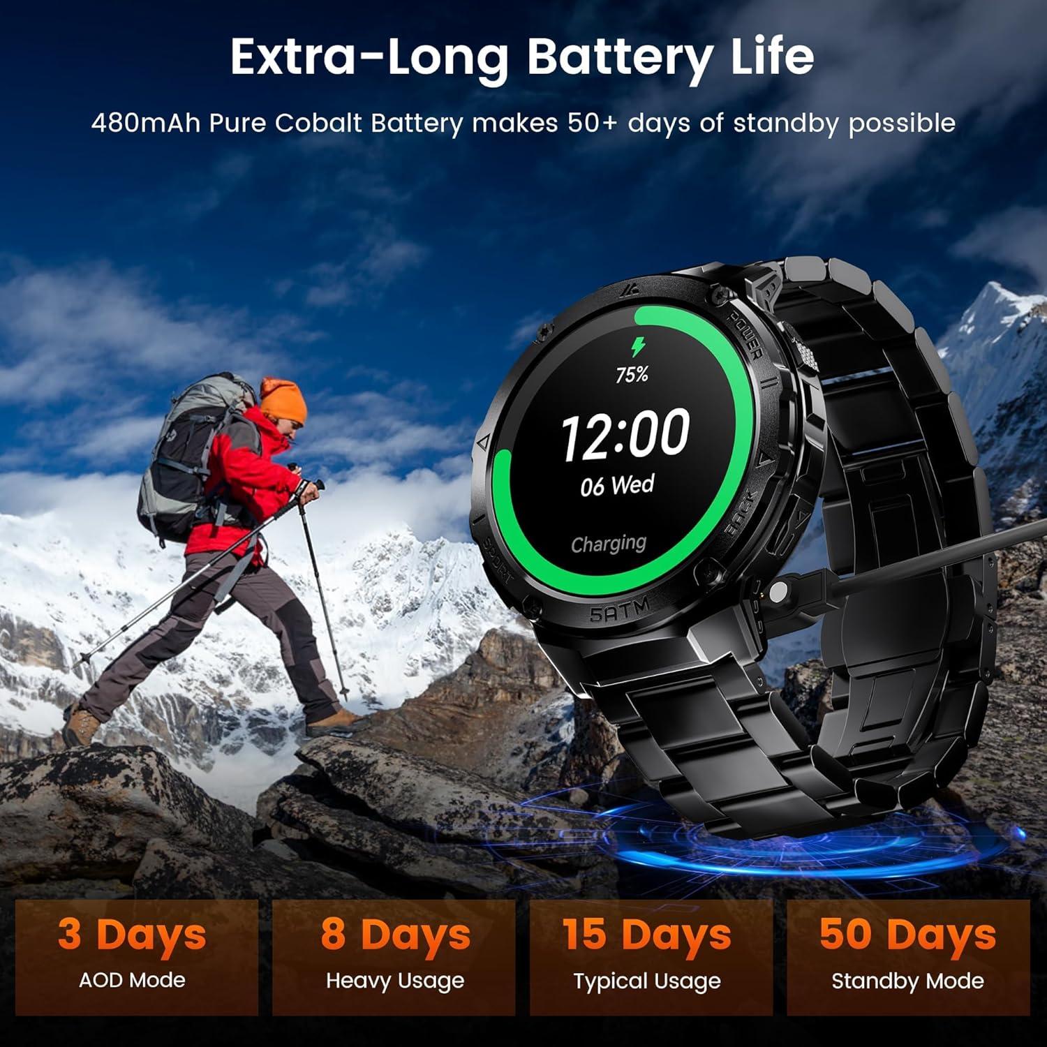 Reloj Inteligente HOTMIFIT T3E GPS Acero Inoxidable 50M