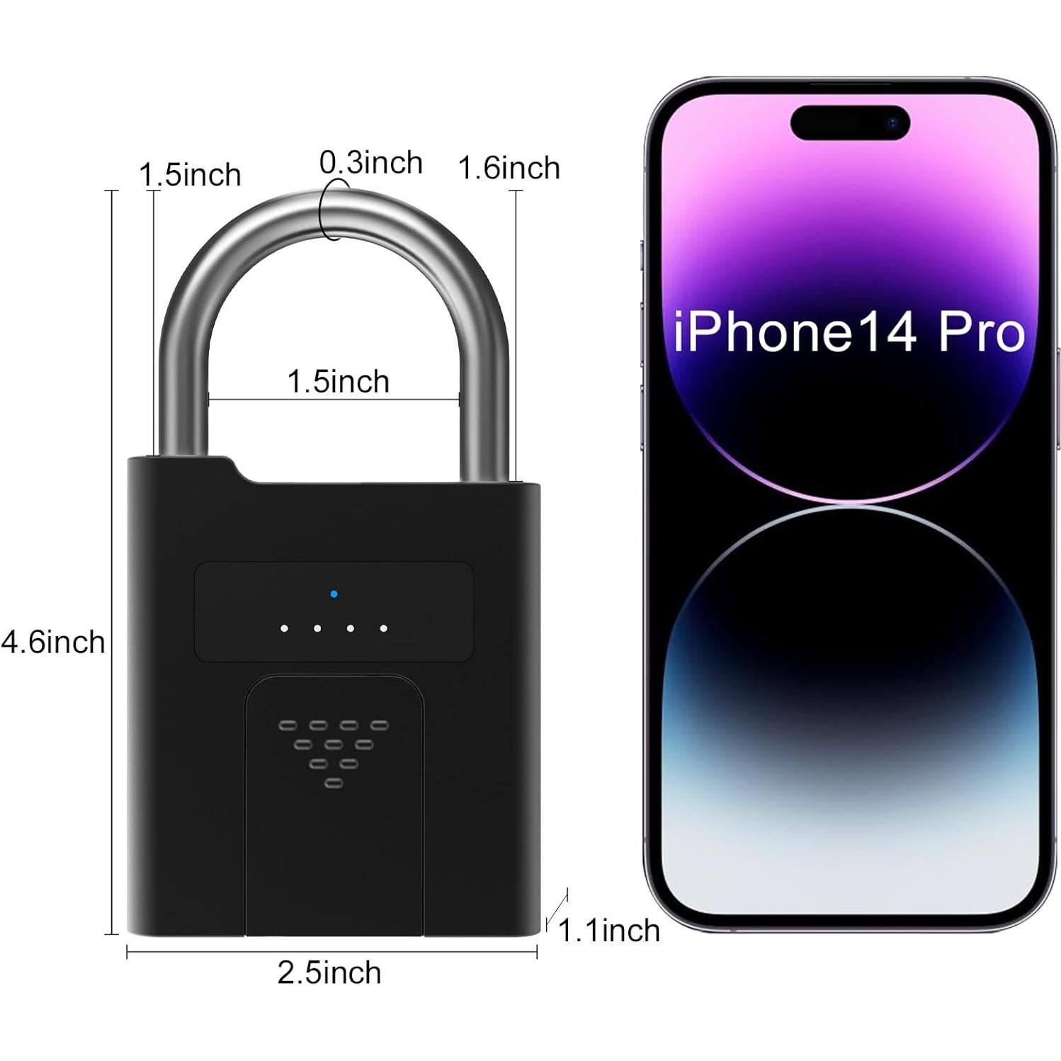 Candado Biométrico eLinkSmart YL-P11BF 100 Huellas Dactilares