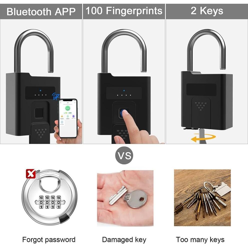 Candado Biométrico eLinkSmart YL-P11BF 100 Huellas Dactilares