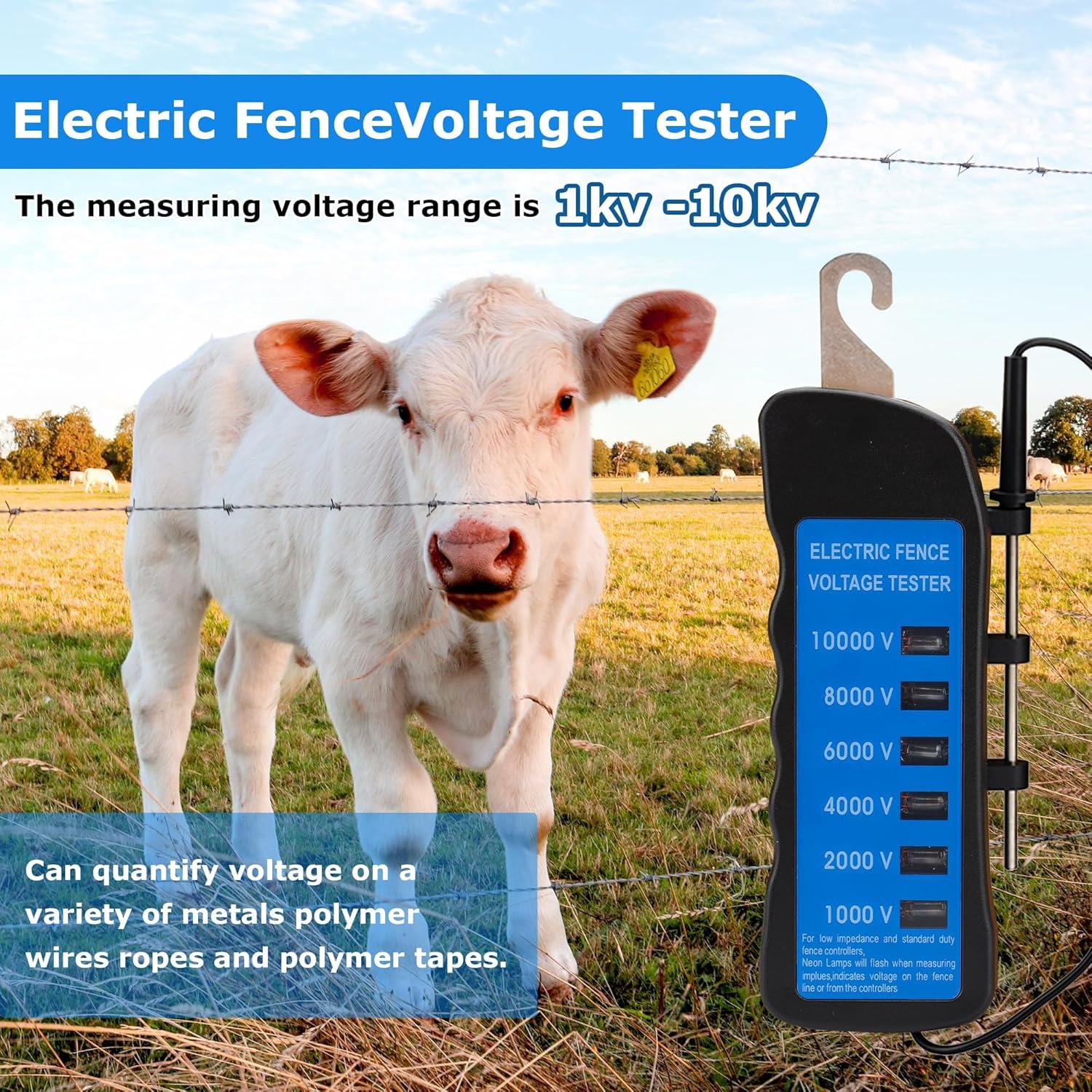 Probador de Voltaje de Cerca Eléctrica LYDITE 1kV-10kV 6 Luces