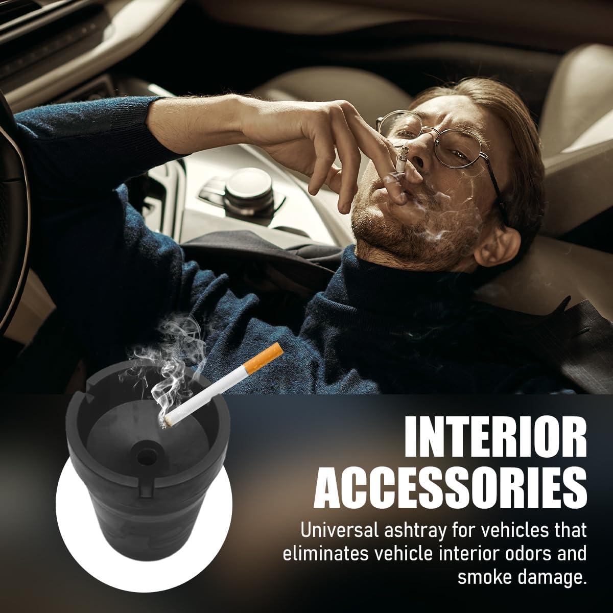 Cenicero de Coche Yourkar Automático Universal Negro