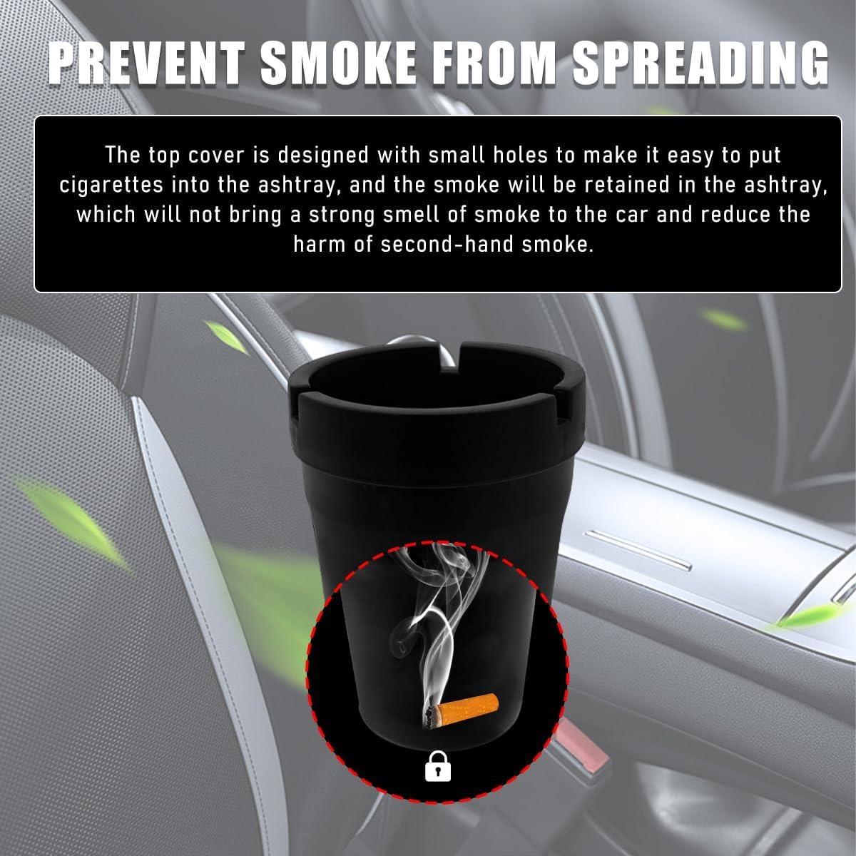 Cenicero de Coche Yourkar Automático Universal Negro