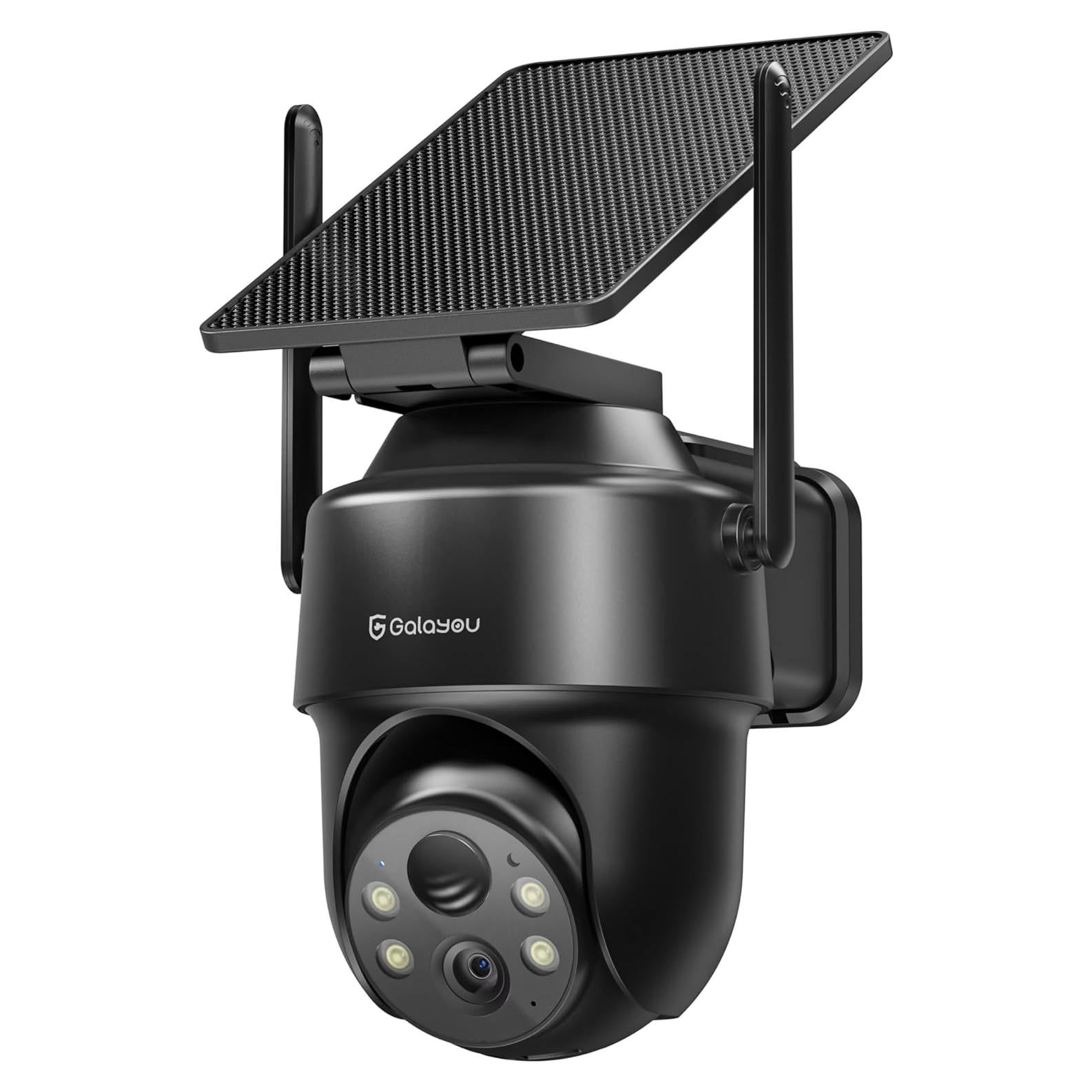 Cámara Solar Inalámbrica GALAYOU R1 - 3MP, IP65, Visión Nocturna