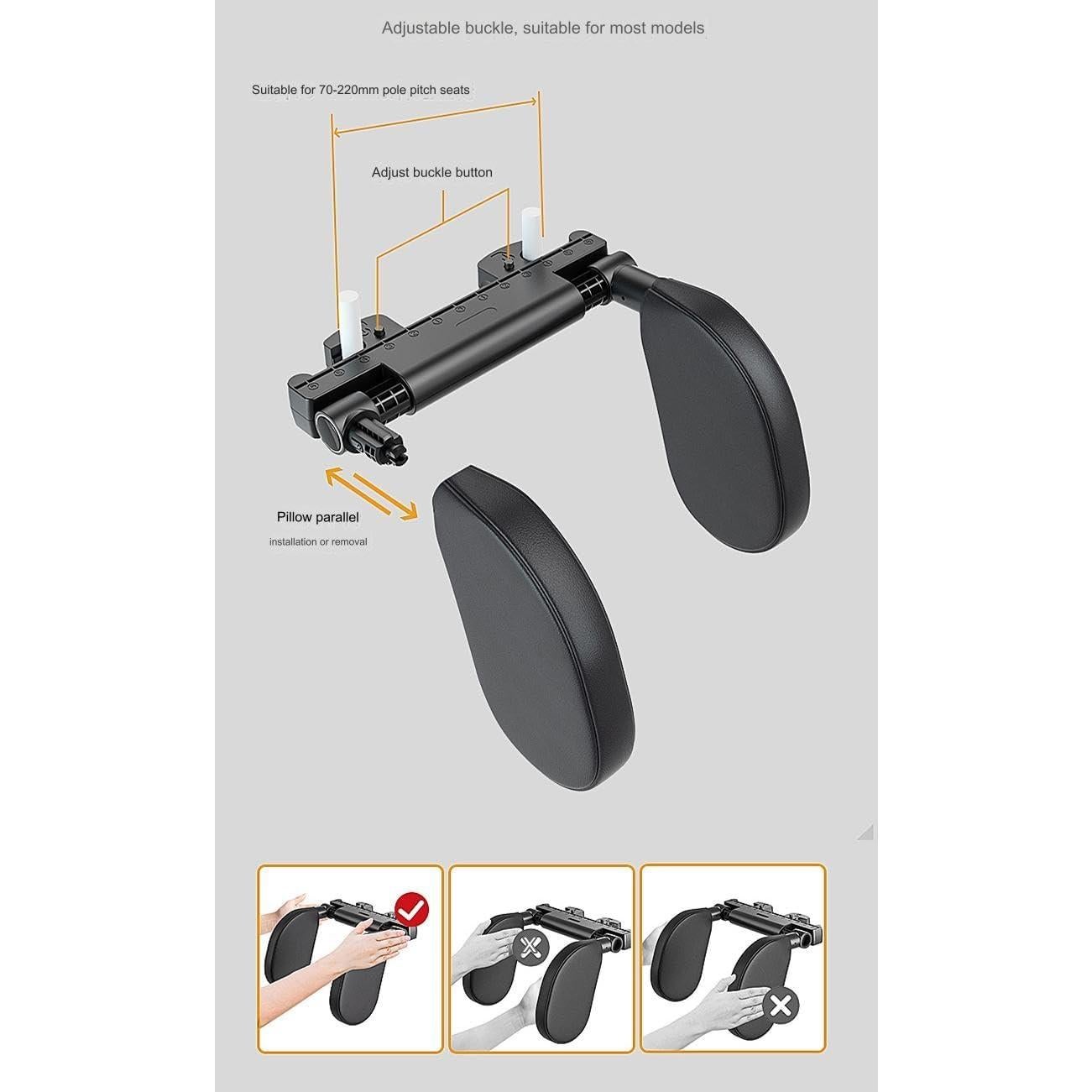 Cojín de Reposacabezas Ajustable PartsTo para Viaje - Beige