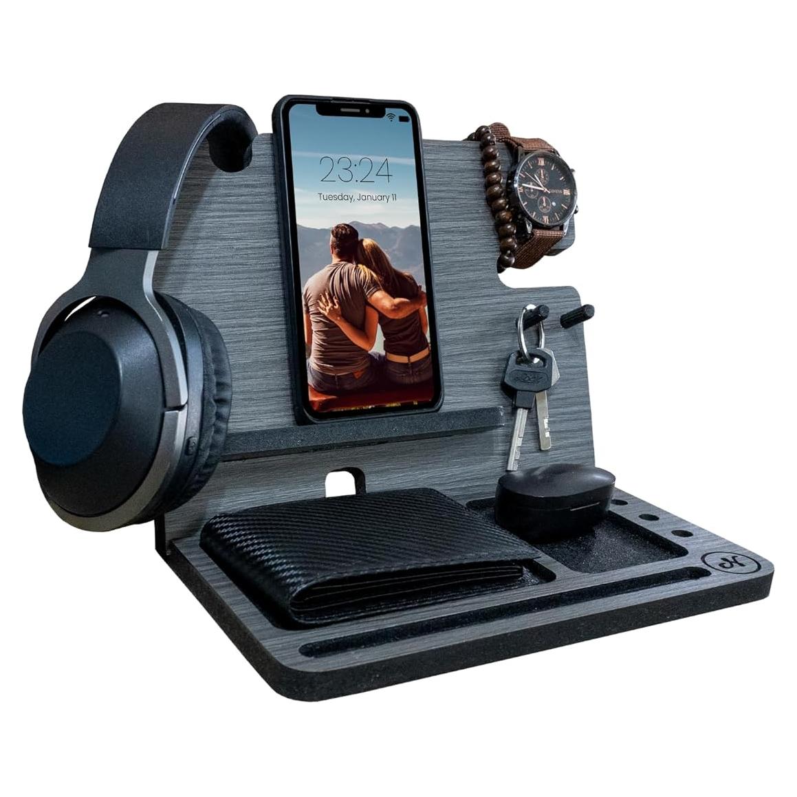 Organizador de Mesita de Noche Namore con Cargador Inalámbrico 15W