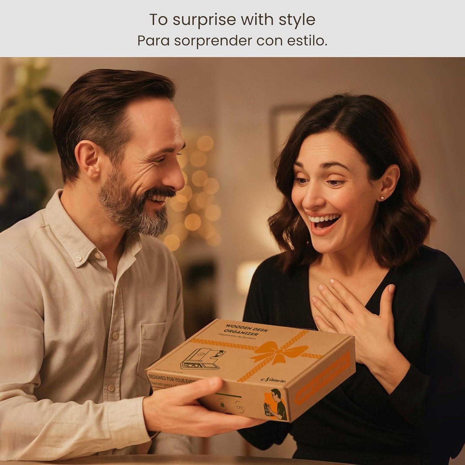 Organizador de Mesita de Noche Namore con Cargador Inalámbrico 15W