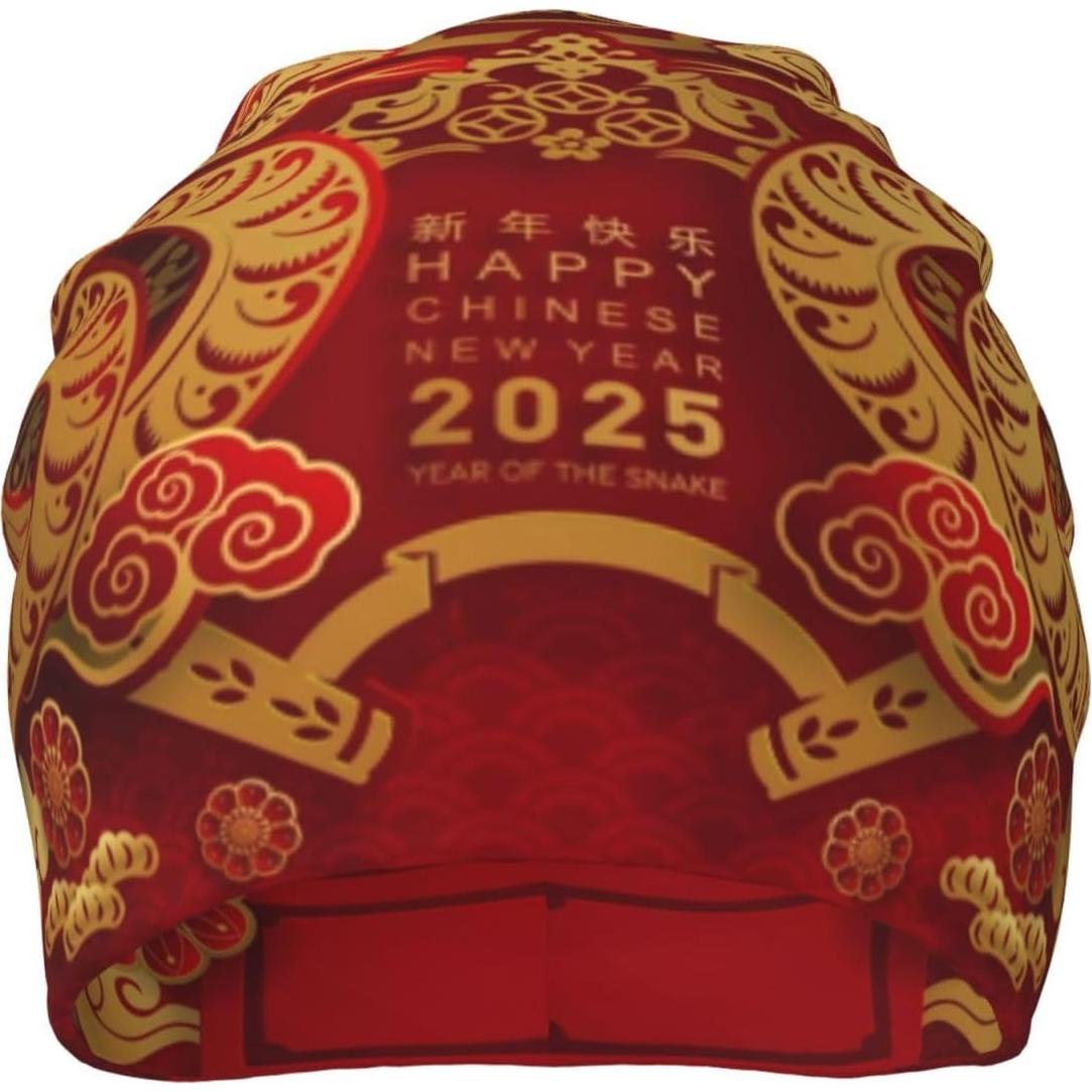 Gorro Beanie de Invierno XINNGIN para Hombre y Mujer - Año de la Serpiente 2025