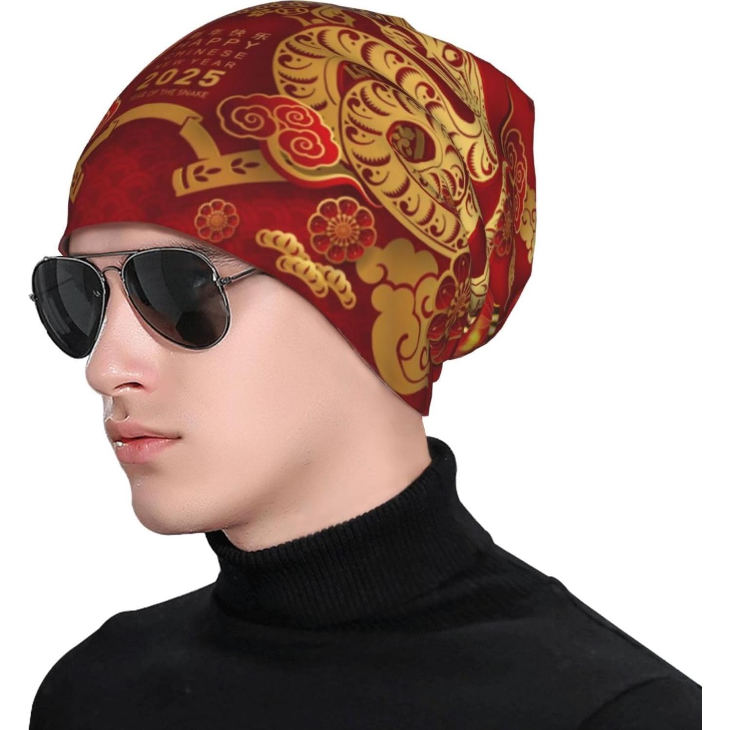 Gorro Beanie de Invierno XINNGIN para Hombre y Mujer - Año de la Serpiente 2025