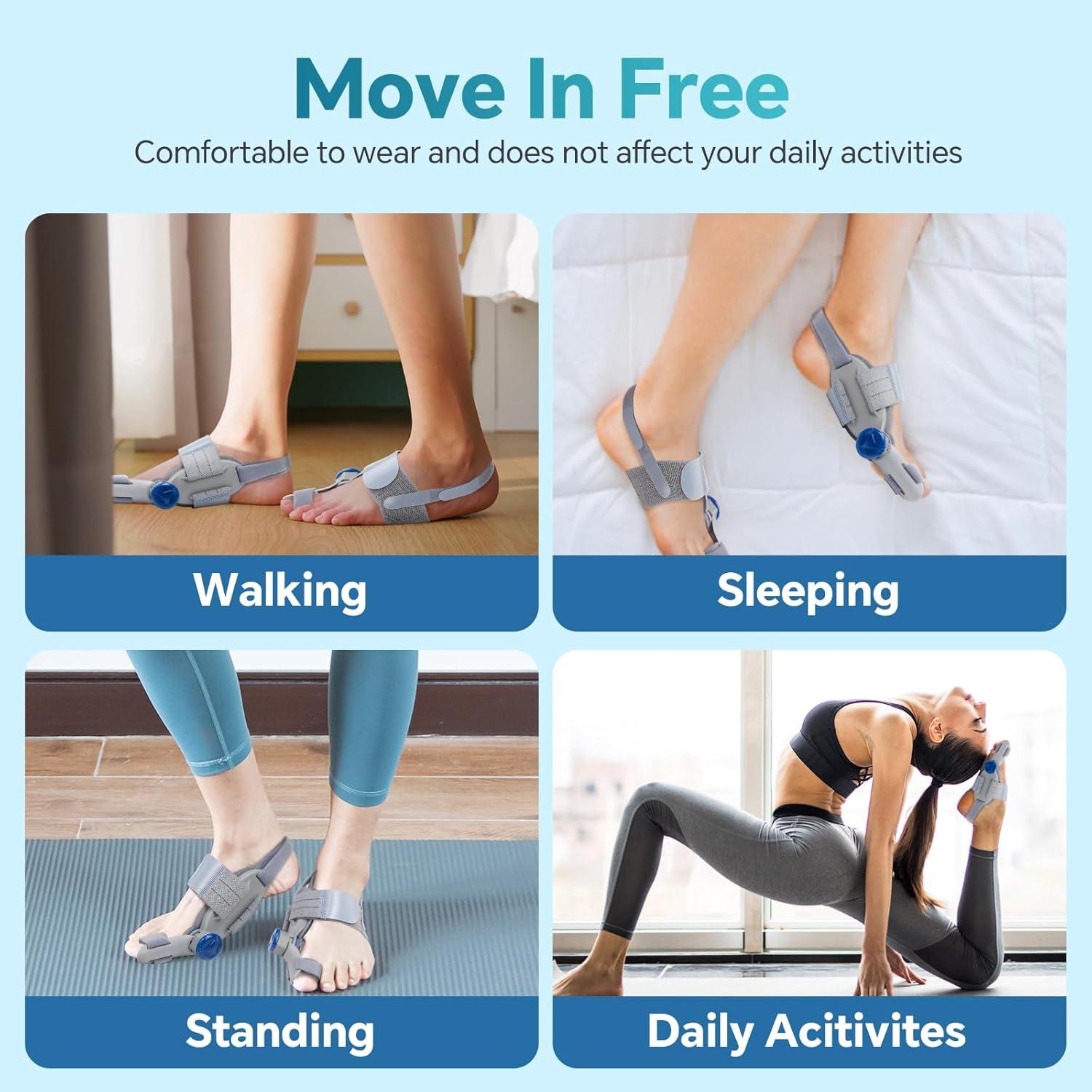 Corrector de Juanetes WOLOYHEATIE Ajustable 2PCS Alivio Dolor