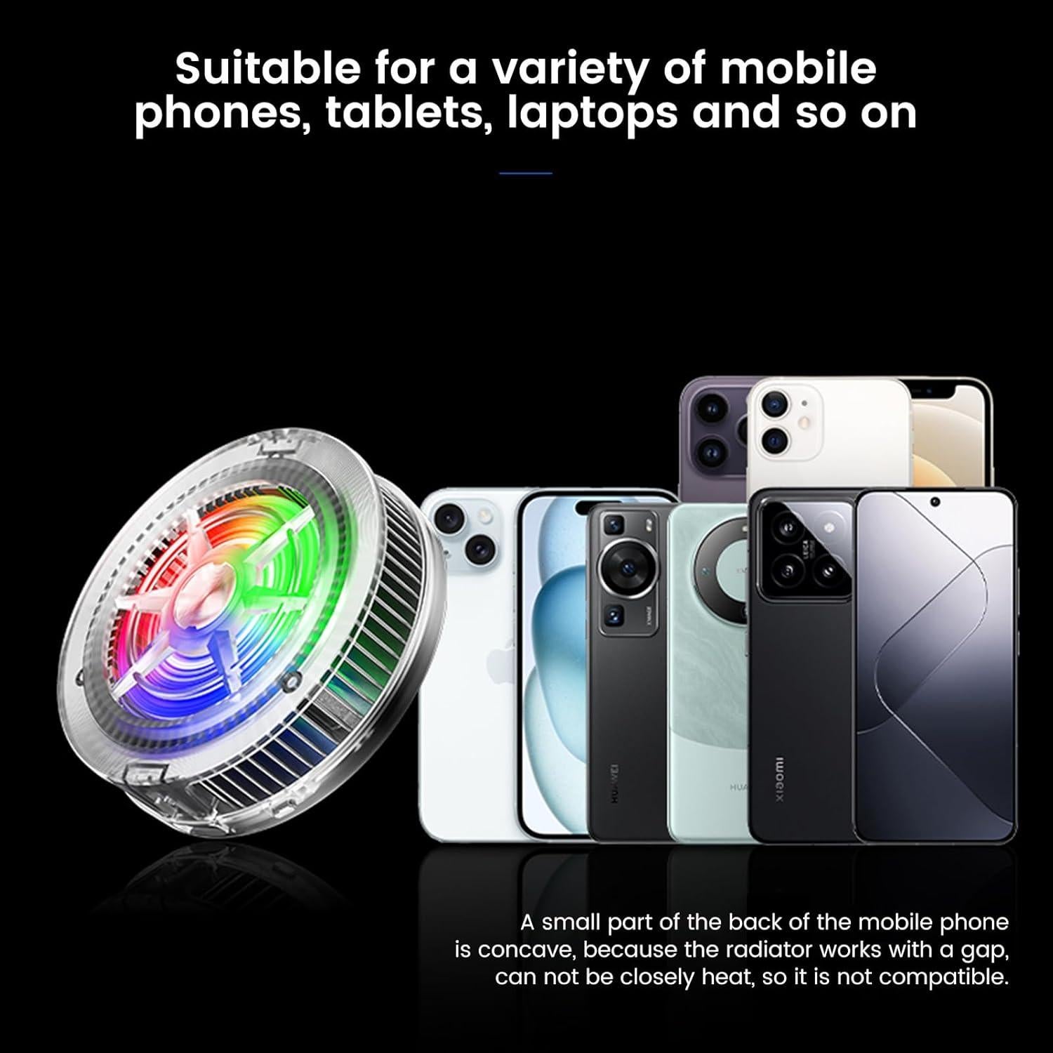 Enfriador de Teléfono LOCZAR S1 USB Semiconductores RGB 90g