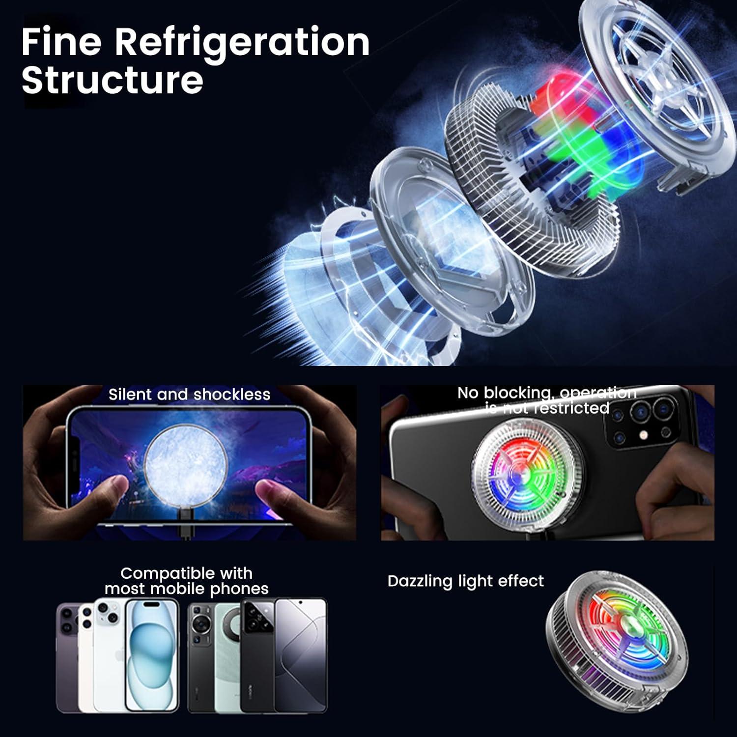 Enfriador de Teléfono LOCZAR S1 USB Semiconductores RGB 90g