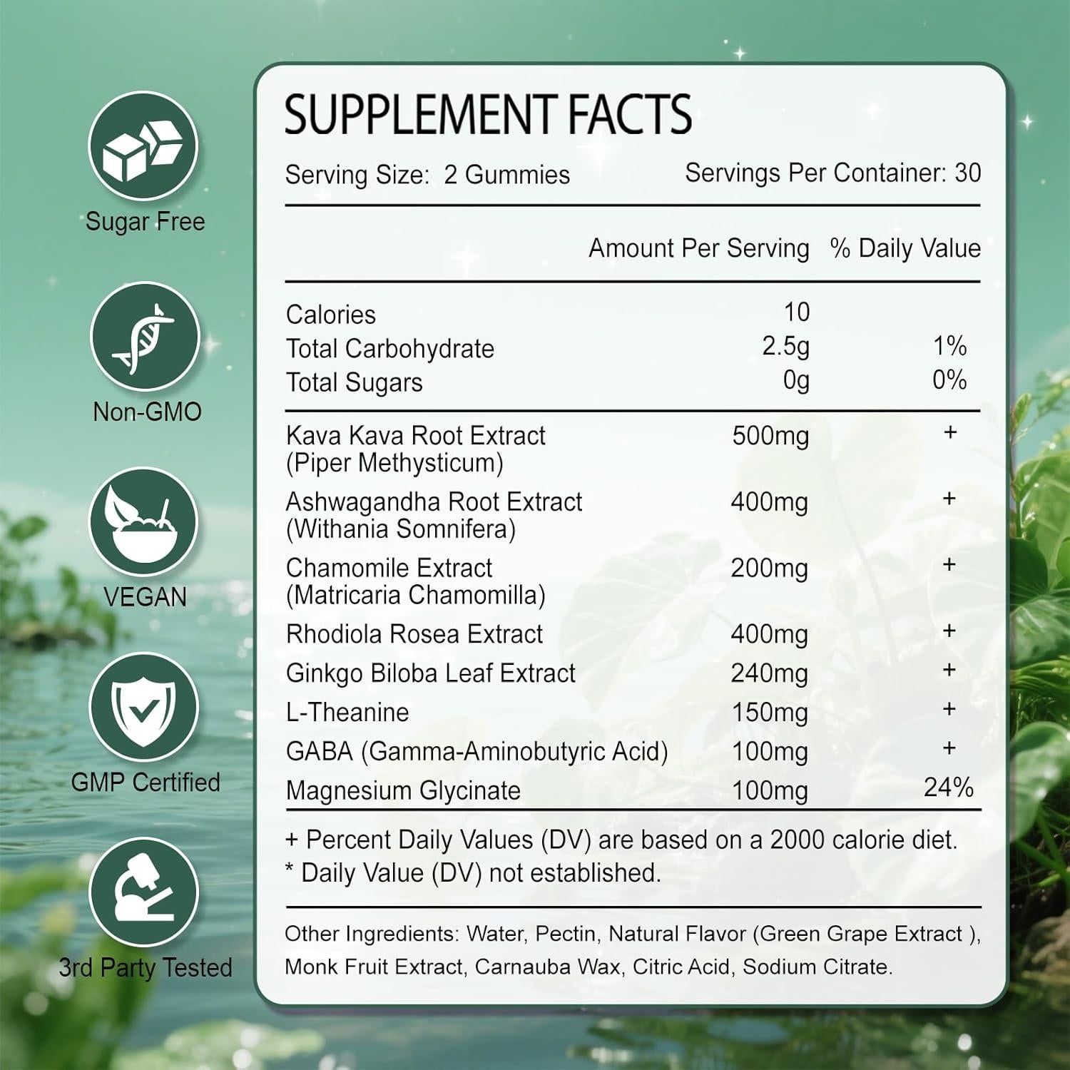 Gomitas de Kava Kava Zetelixia 60 Unidades Sin Azúcar Veganas