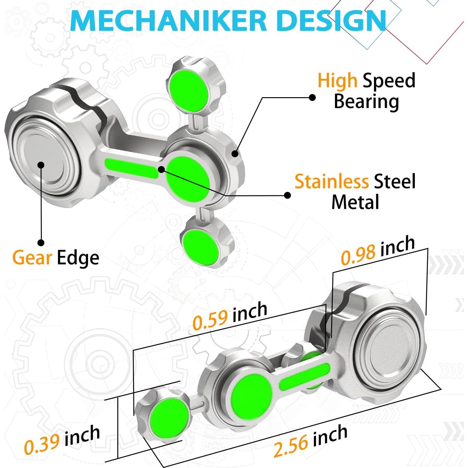 Spinner Fidget Luminiscente LNCOJOLM 6.5cm Alivio Estrés