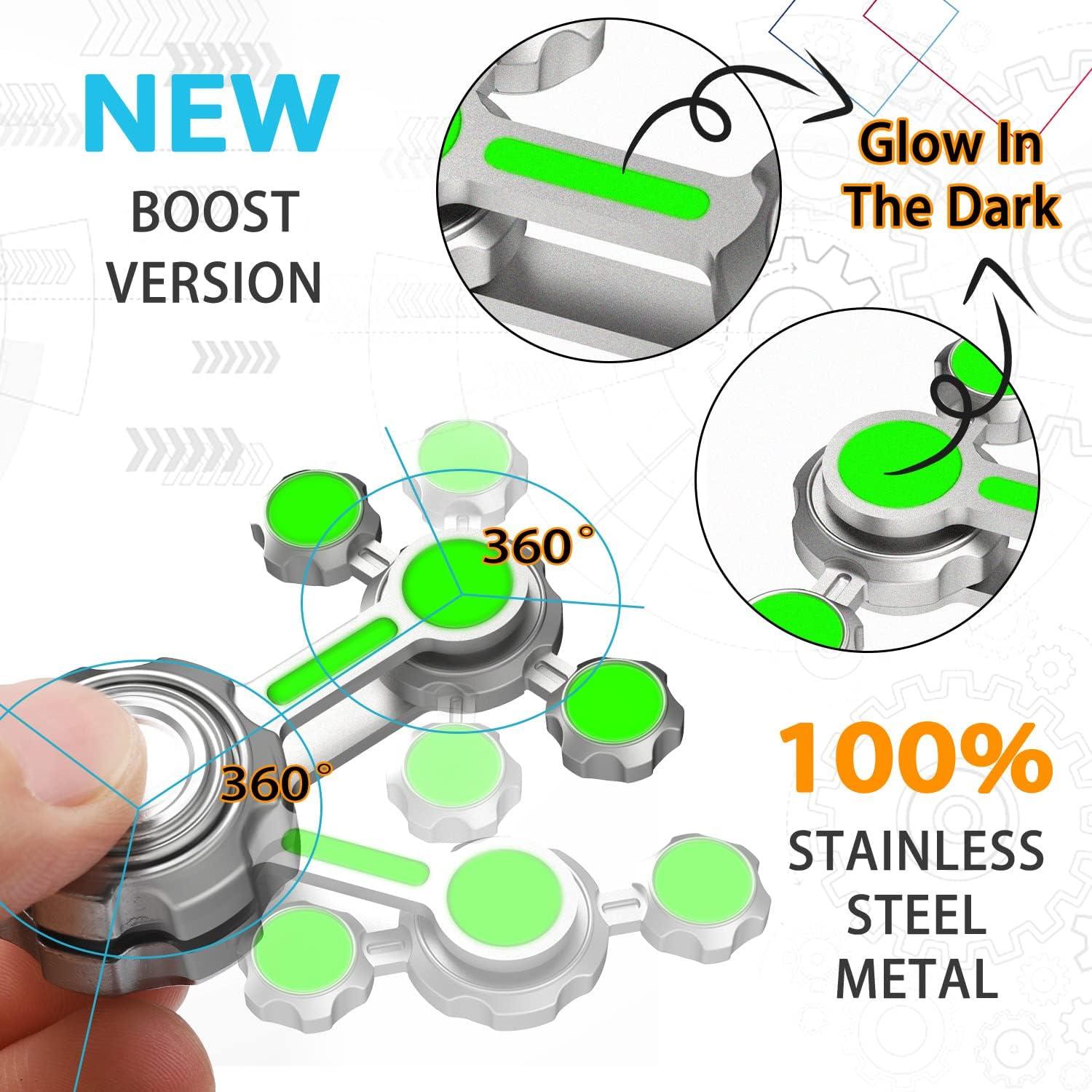 Spinner Fidget Luminiscente LNCOJOLM 6.5cm Alivio Estrés