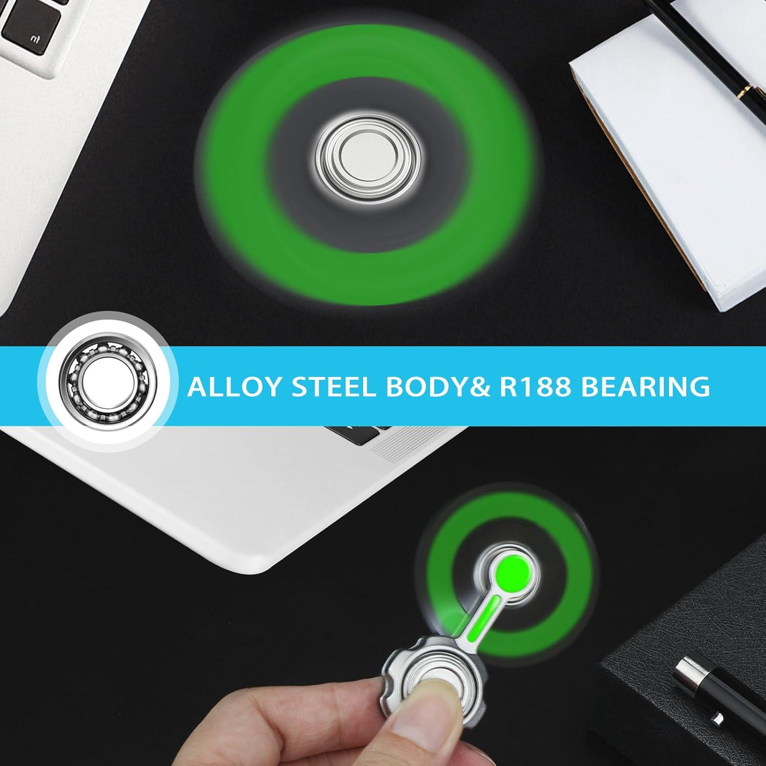 Spinner Fidget Luminiscente LNCOJOLM 6.5cm Alivio Estrés