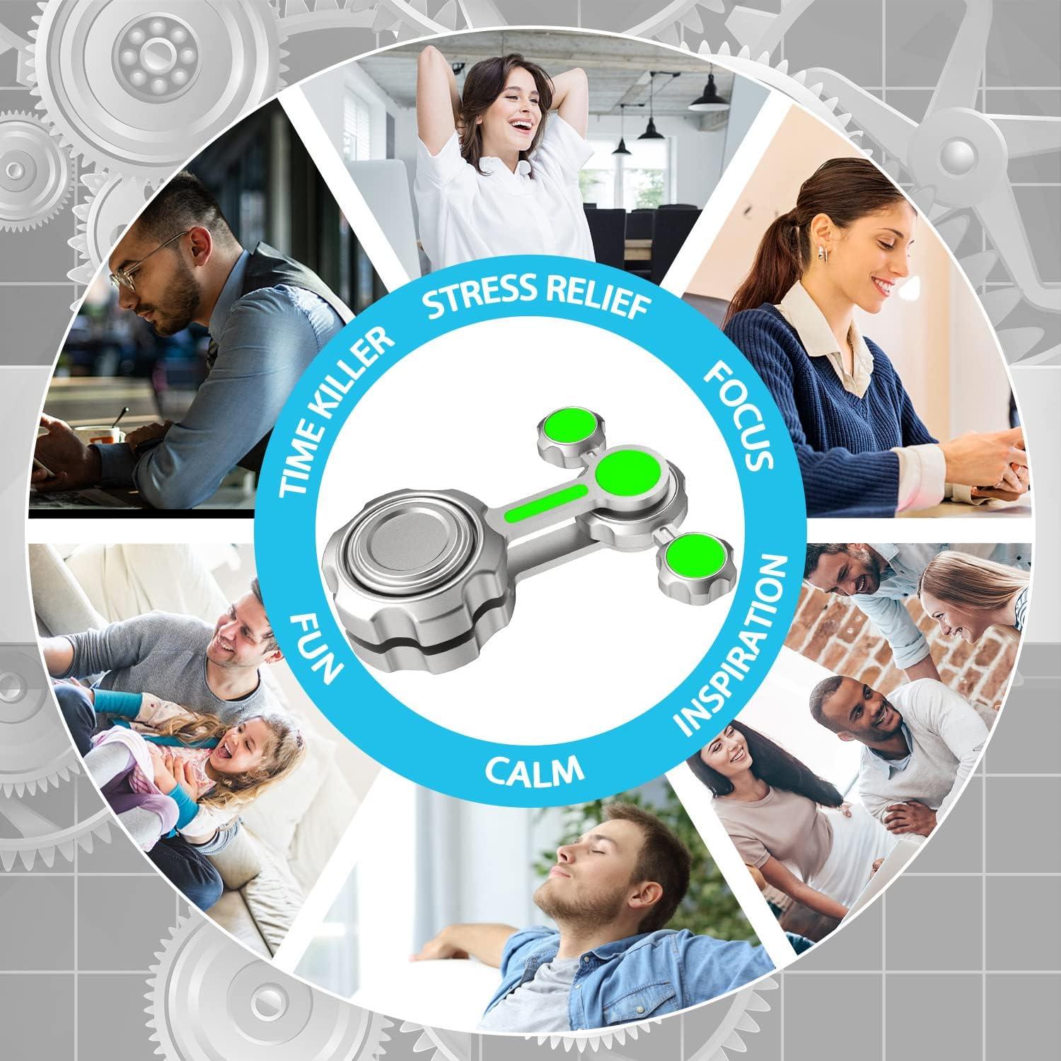 Spinner Fidget Luminiscente LNCOJOLM 6.5cm Alivio Estrés