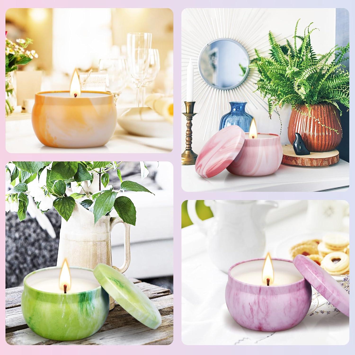 Set de 8 Velas Aromáticas NVGCX - Alivio del Estrés Floral