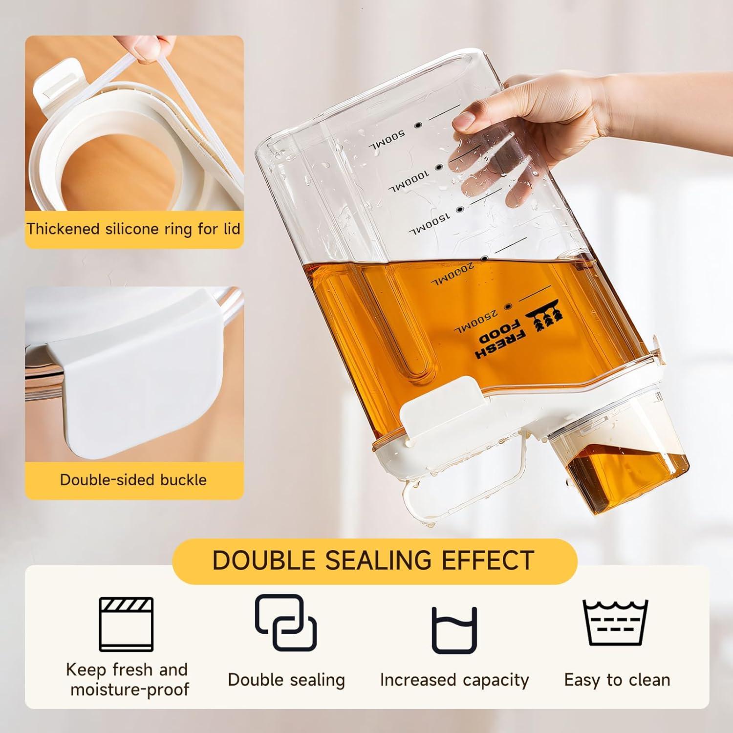 Contenedor de Alimentos 2.5 kg SZRUNZHU - A prueba de aire, Azul