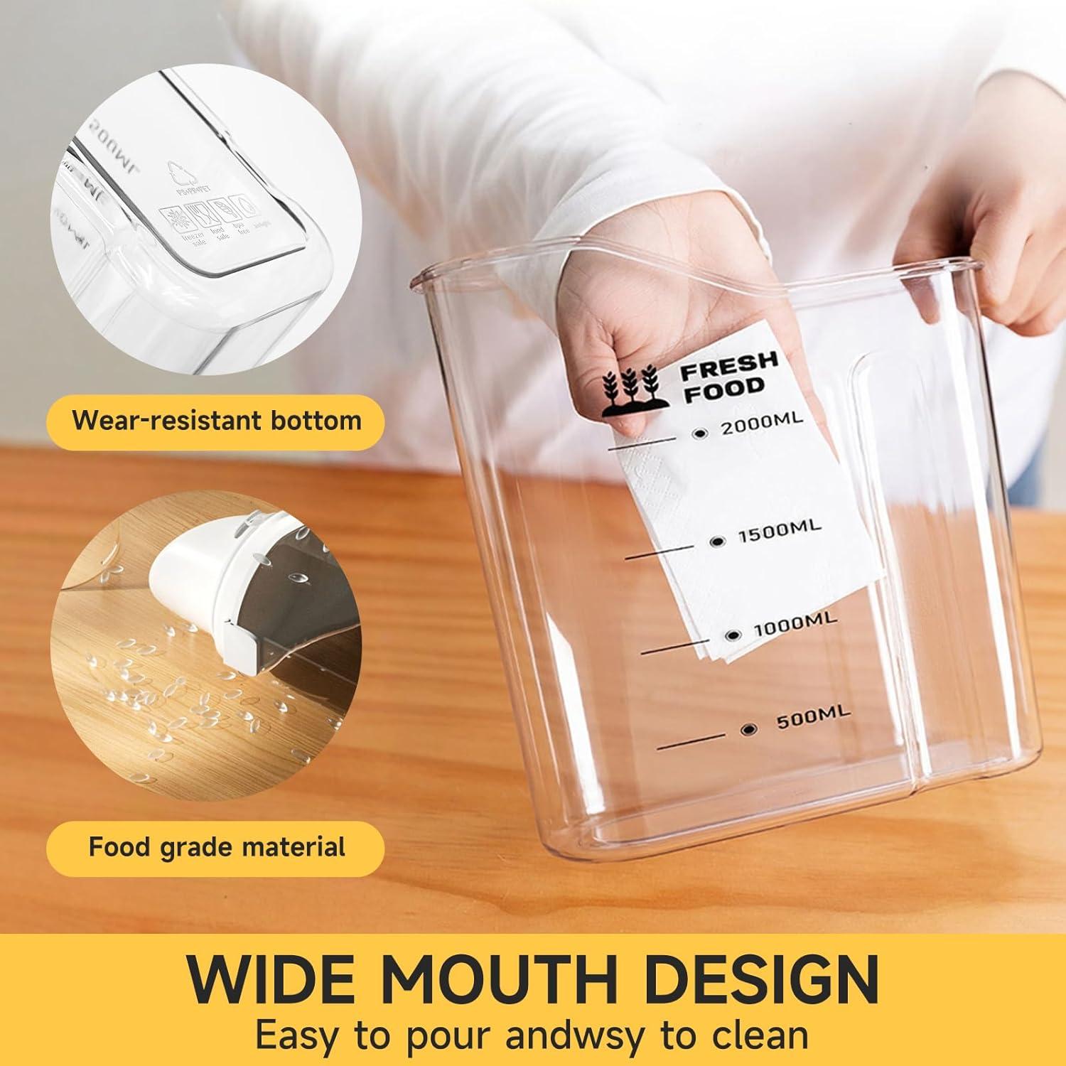 Contenedor de Alimentos 2.5 kg SZRUNZHU - A prueba de aire, Azul