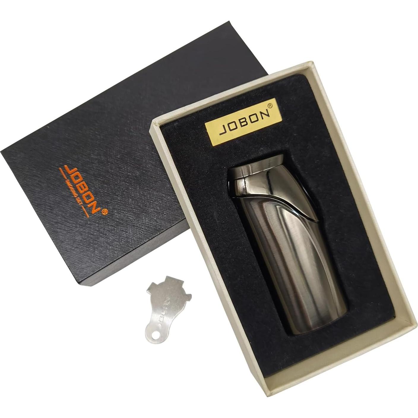 Encendedor Electrónico USB JOBON Minimalista Niquel Negro