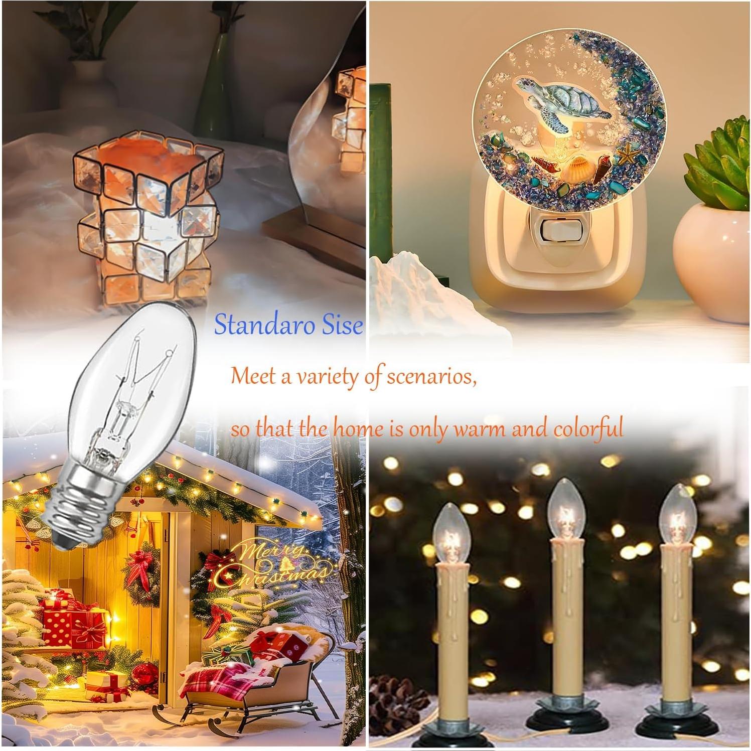 Bombilla de Luz Nocturna Eclolumi C7 7W Regulable 2700K 16 Pzas