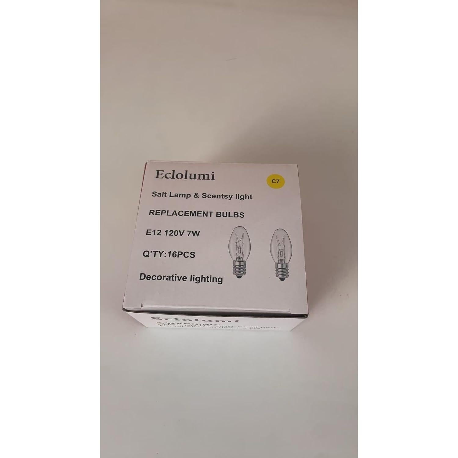 Bombilla de Luz Nocturna Eclolumi C7 7W Regulable 2700K 16 Pzas