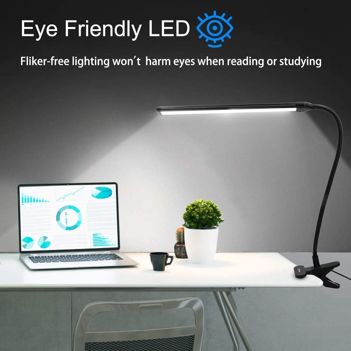 Lámpara de Clip CeSunlight B03 con 3 Temperaturas y 10 Brillos