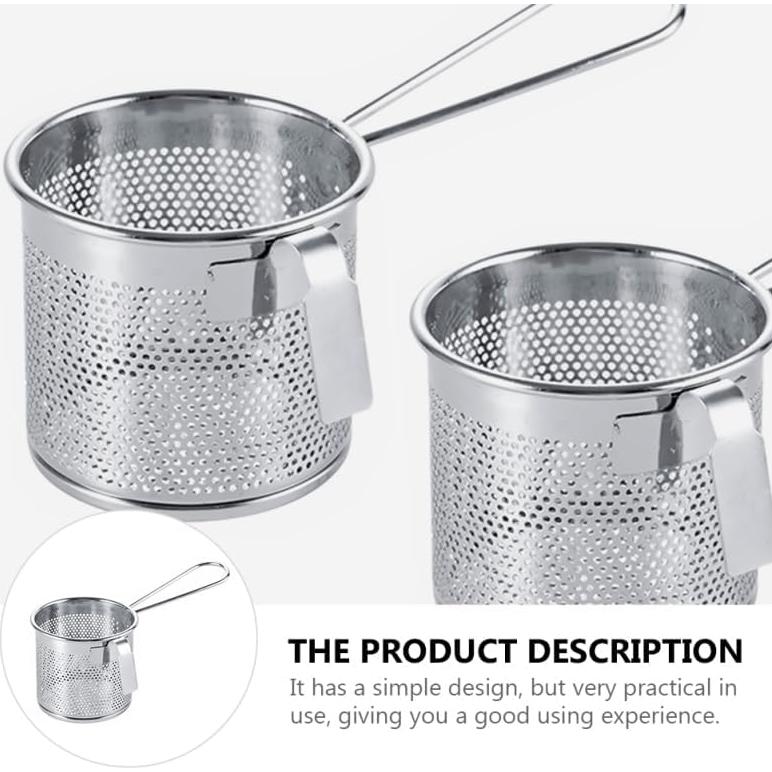 Colador de Malla Luxshiny 16.5x8x7 cm Acero Inoxidable