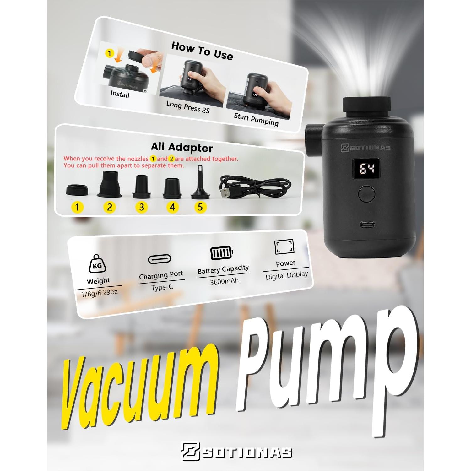 Bolsas de Sellado al Vacío SOTIONAS 1PK Impermeables 30x16x47cm