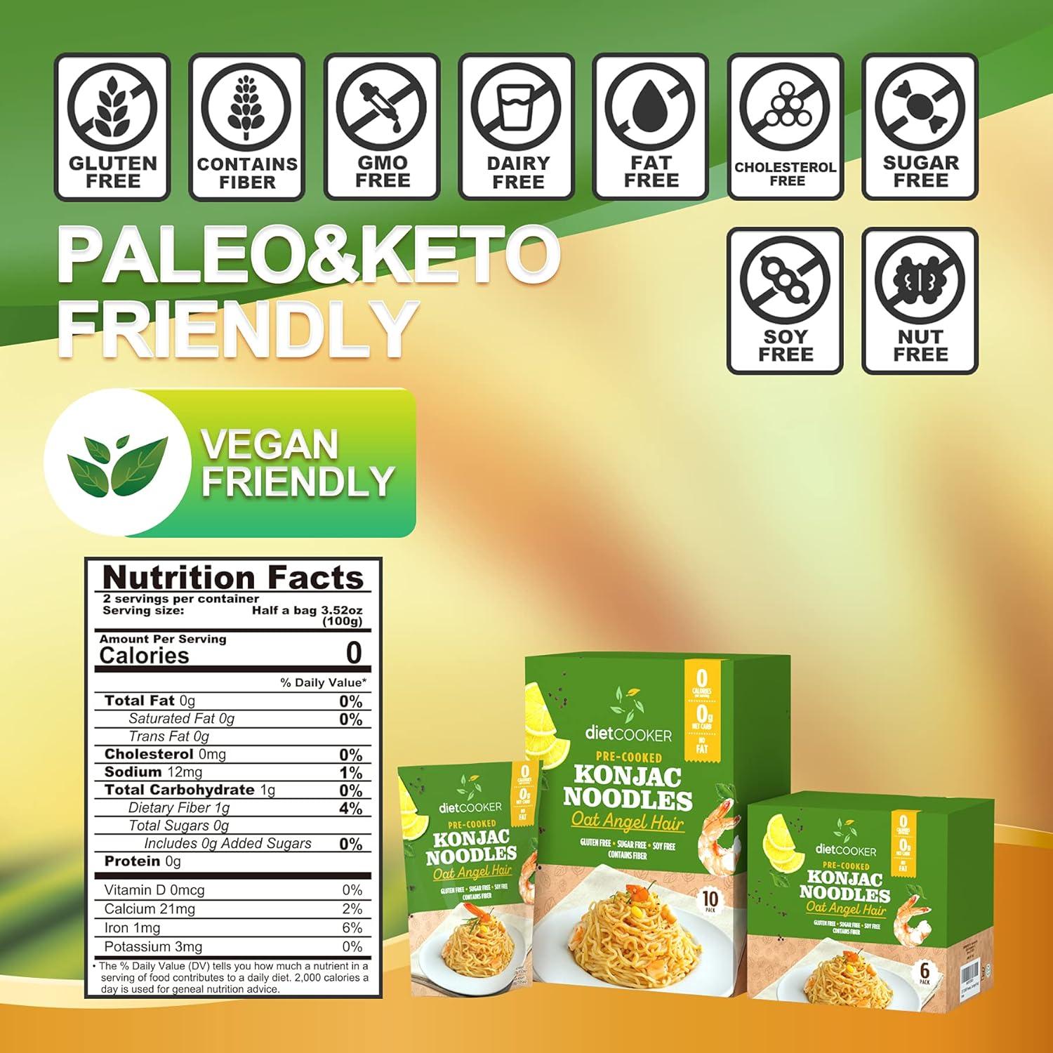 Fideos Shirataki Konjac Diet Cooker 270g - Amigables con Keto