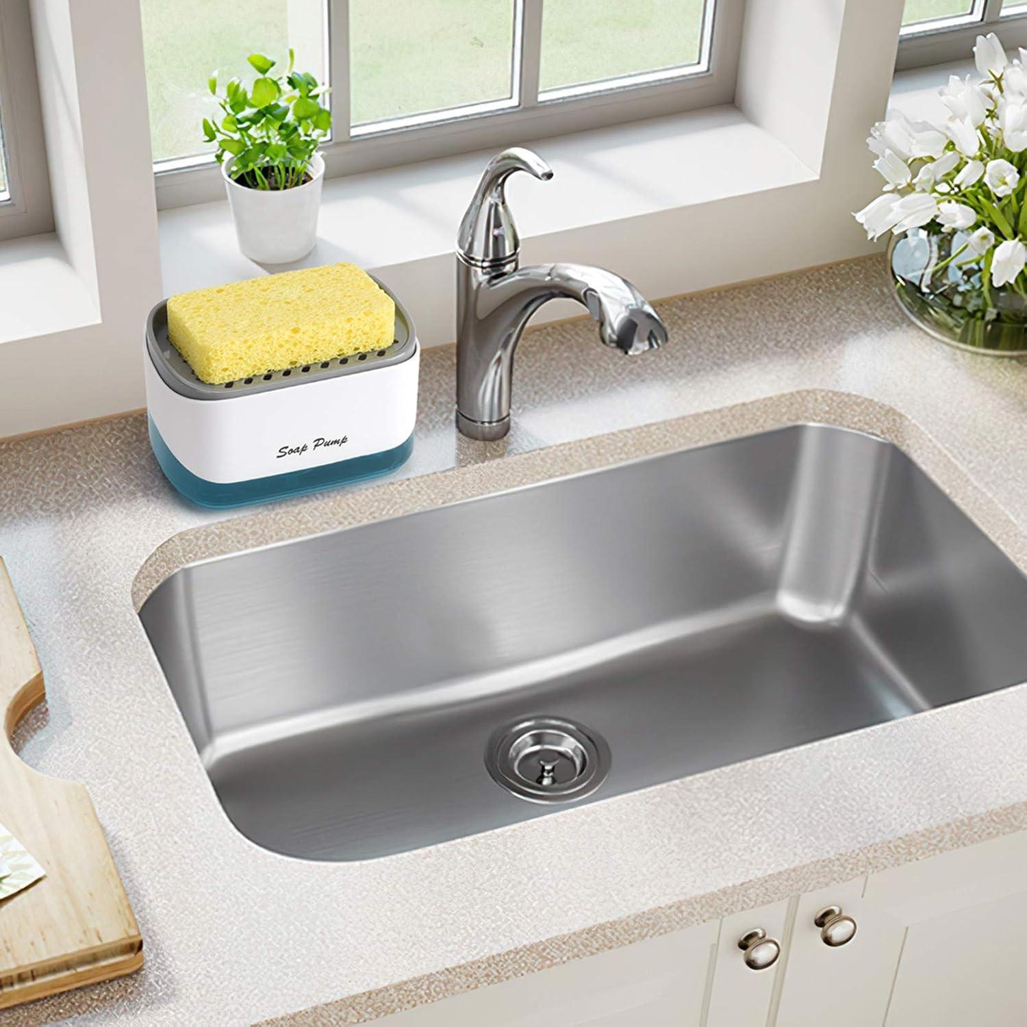 Dispensador de Jabón Bestseek 370ml con Soporte para Esponjas