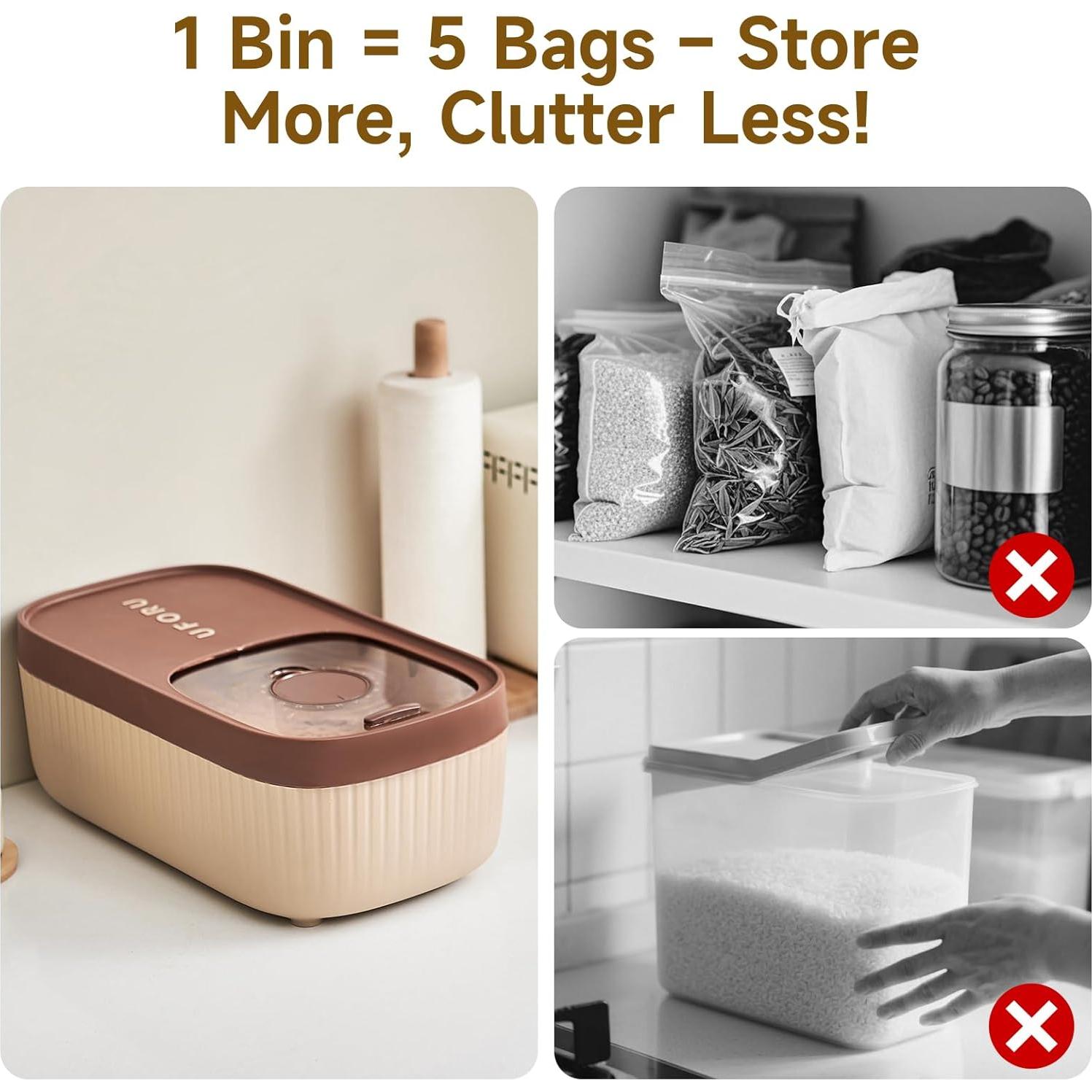 Contenedor de Almacenamiento de Alimentos UFORU 11 L - A Prueba de Humedad